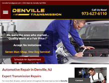 Tablet Screenshot of denvilletransmissionservice.com